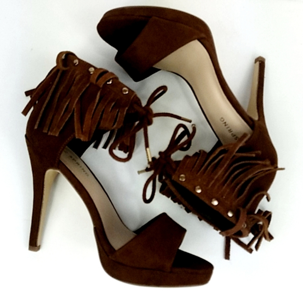 Call It Spring - NWT - Suede Fringe Heels